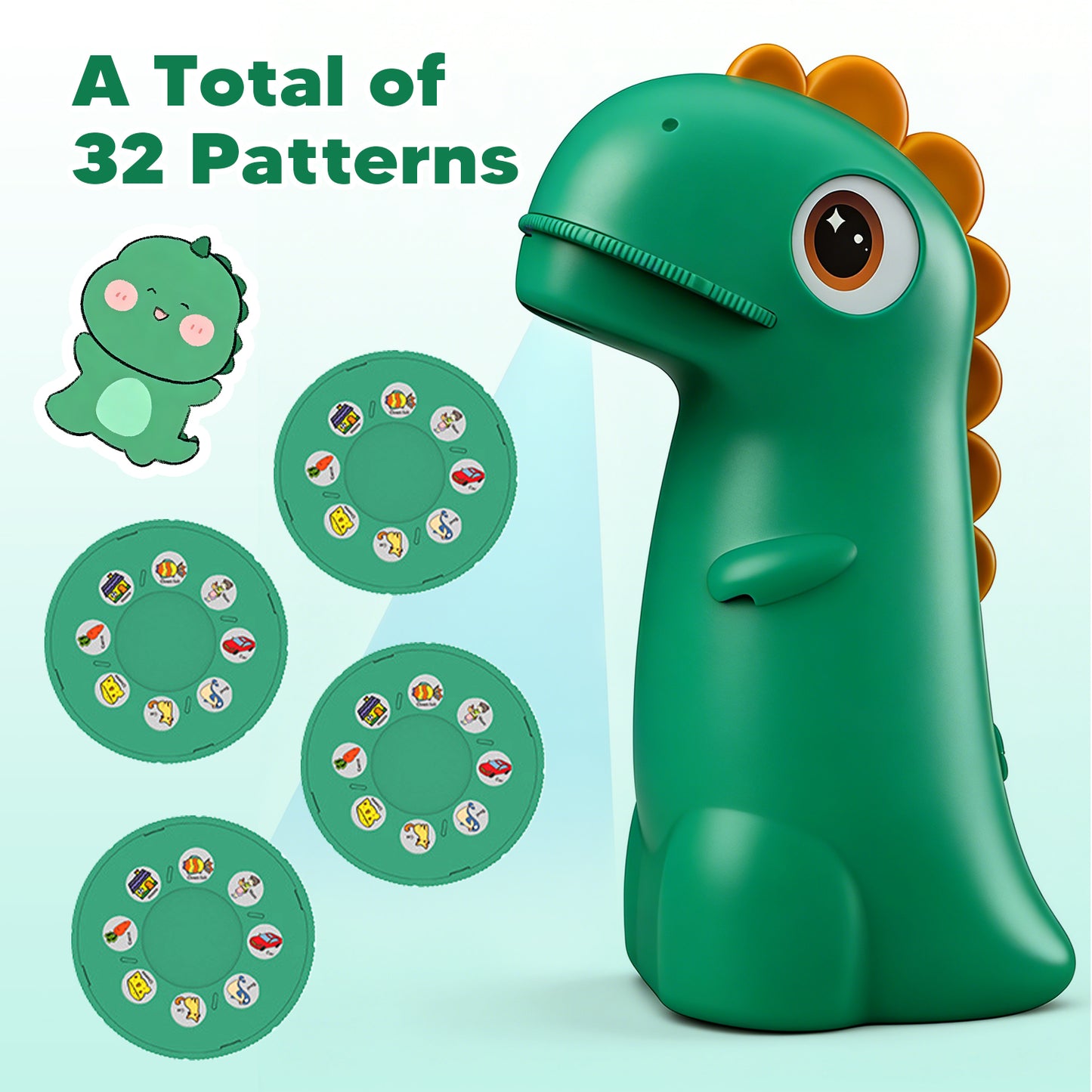 2026 Cute Dinosaur Drawing Projector & Night Light