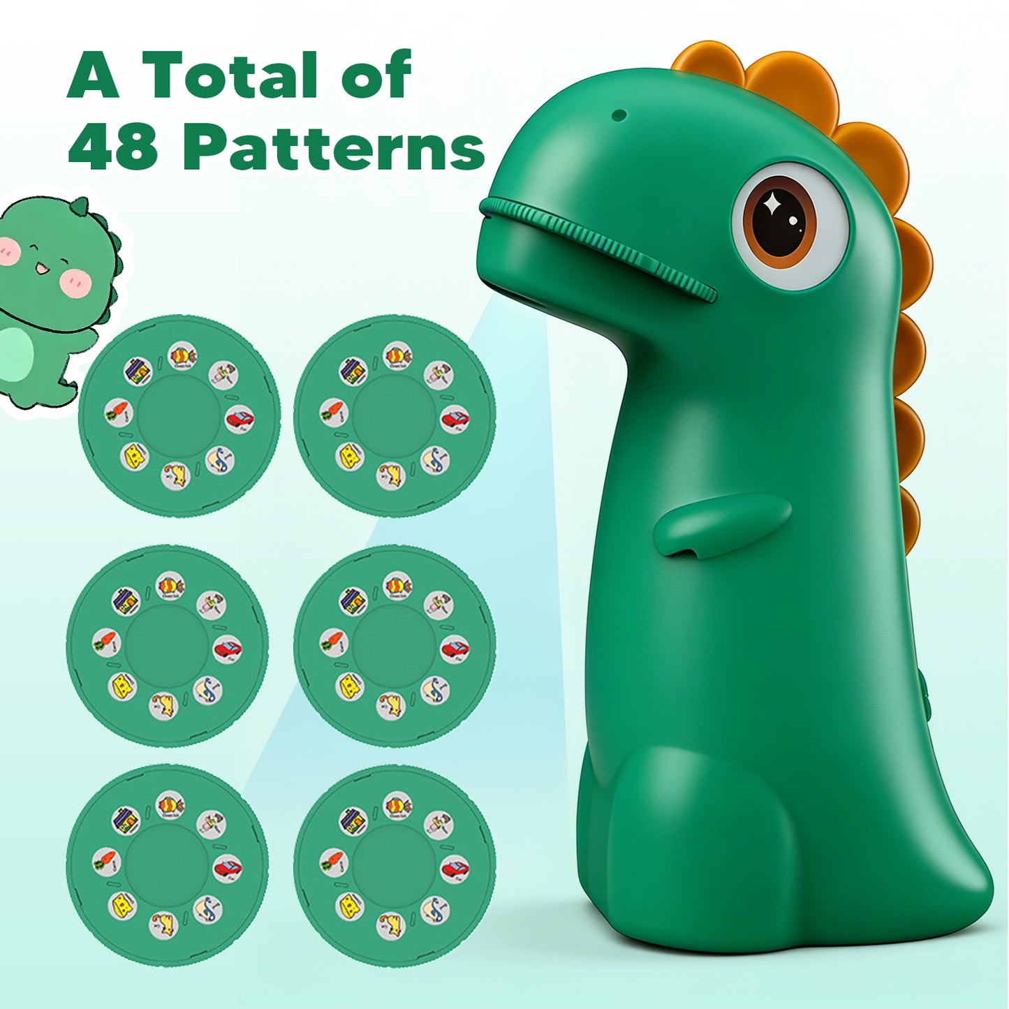 2026 Cute Dinosaur Drawing Projector & Night Light