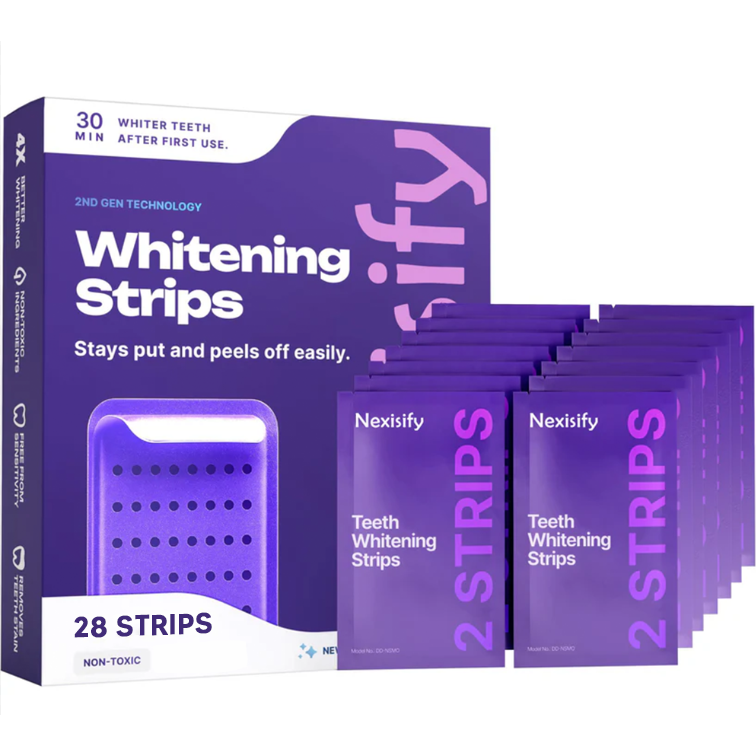 ✨ Nexisify Purple Teeth Whitening Strips (Gen 2)