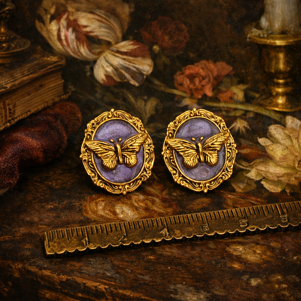 Pure handmade Enamel Middle Eastern Earrings
