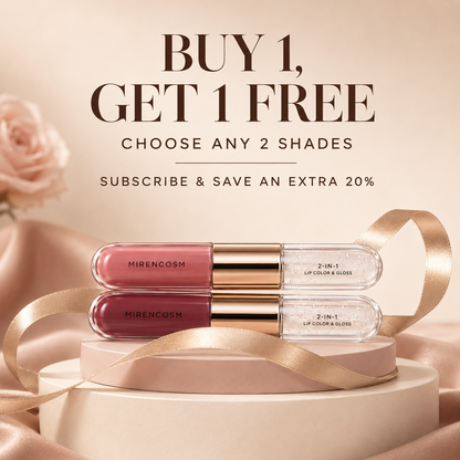 Mirencosm Double Touch Liquid Lipstick With A Bright Finish In A Two-Step Application