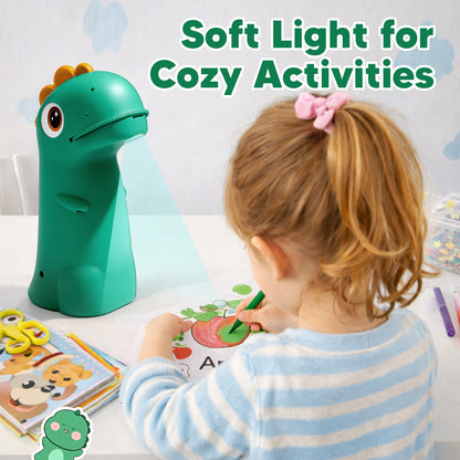 2026 Cute Dinosaur Drawing Projector & Night Light
