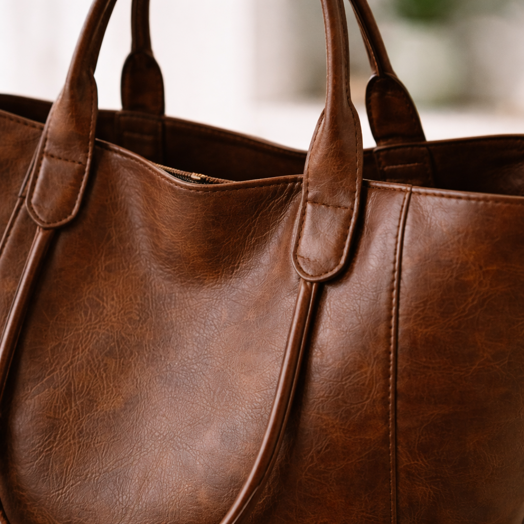 Retro Maillard Extra Large Capacity Tote Bag