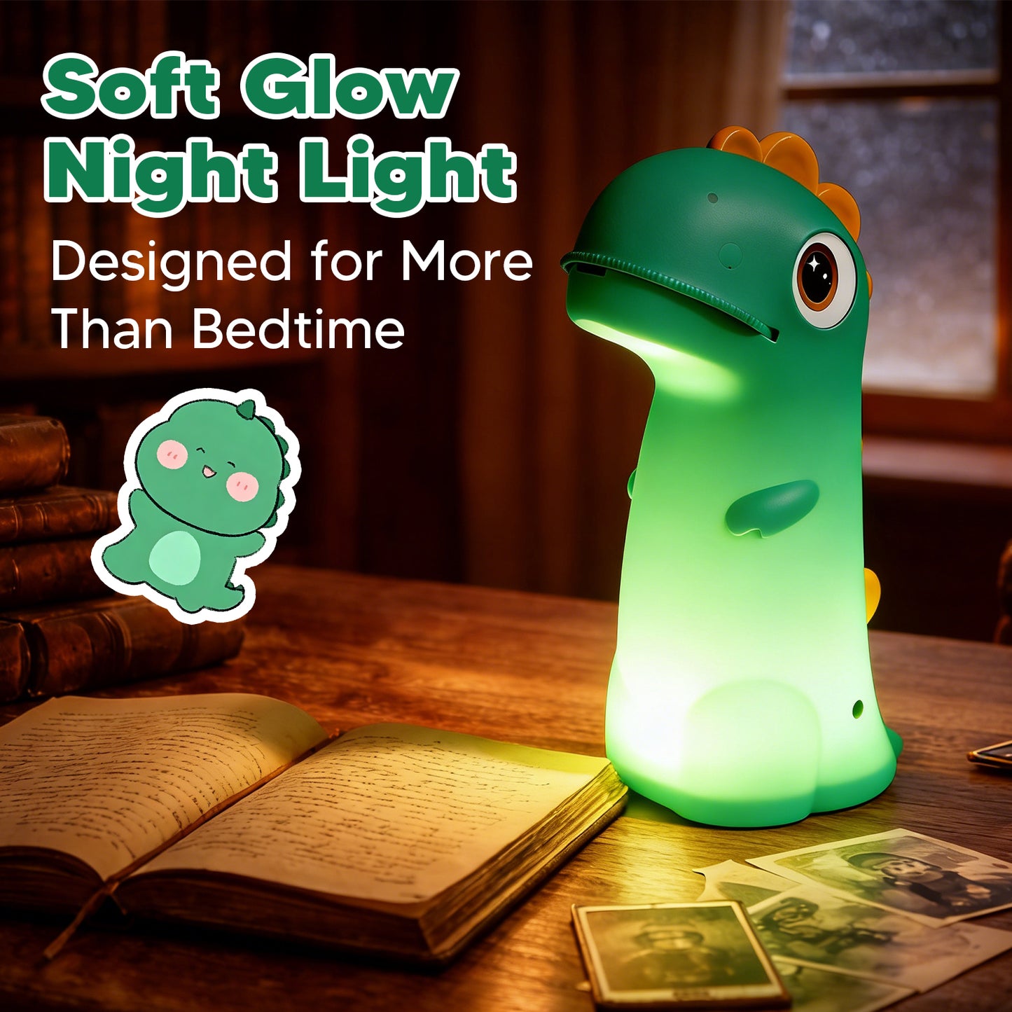2026 Cute Dinosaur Drawing Projector & Night Light