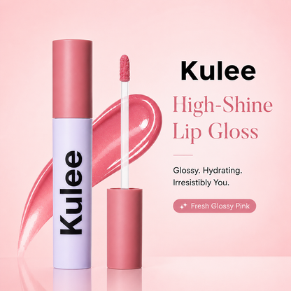 Kulee High-Shine Lip Gloss — Non-Sticky Color in 9 Shades