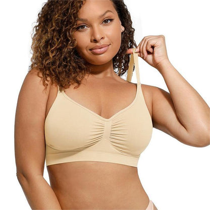 Mirencosm Women Jelly Bras Wirefree Full Coverage No Underwire Everyday Bras Comfortable Wireless Padded Tshirt Bra