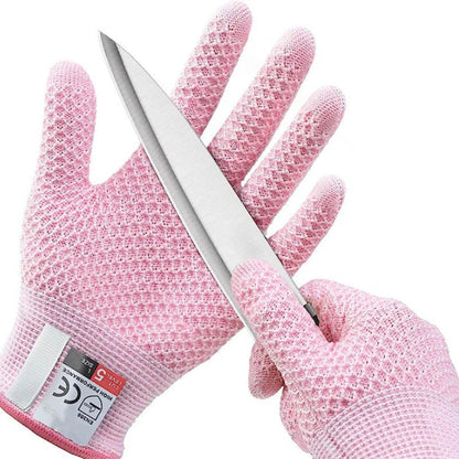 Cut-Resistant Gloves -- Food-Grade Level 5 Cut-Resistant Touchscreen Gloves