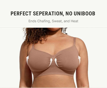 Mirencosm Women Jelly Bras Wirefree Full Coverage No Underwire Everyday Bras Comfortable Wireless Padded Tshirt Bra