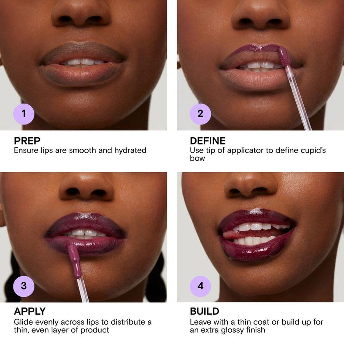 Kulee High-Shine Lip Gloss — Non-Sticky Color in 9 Shades