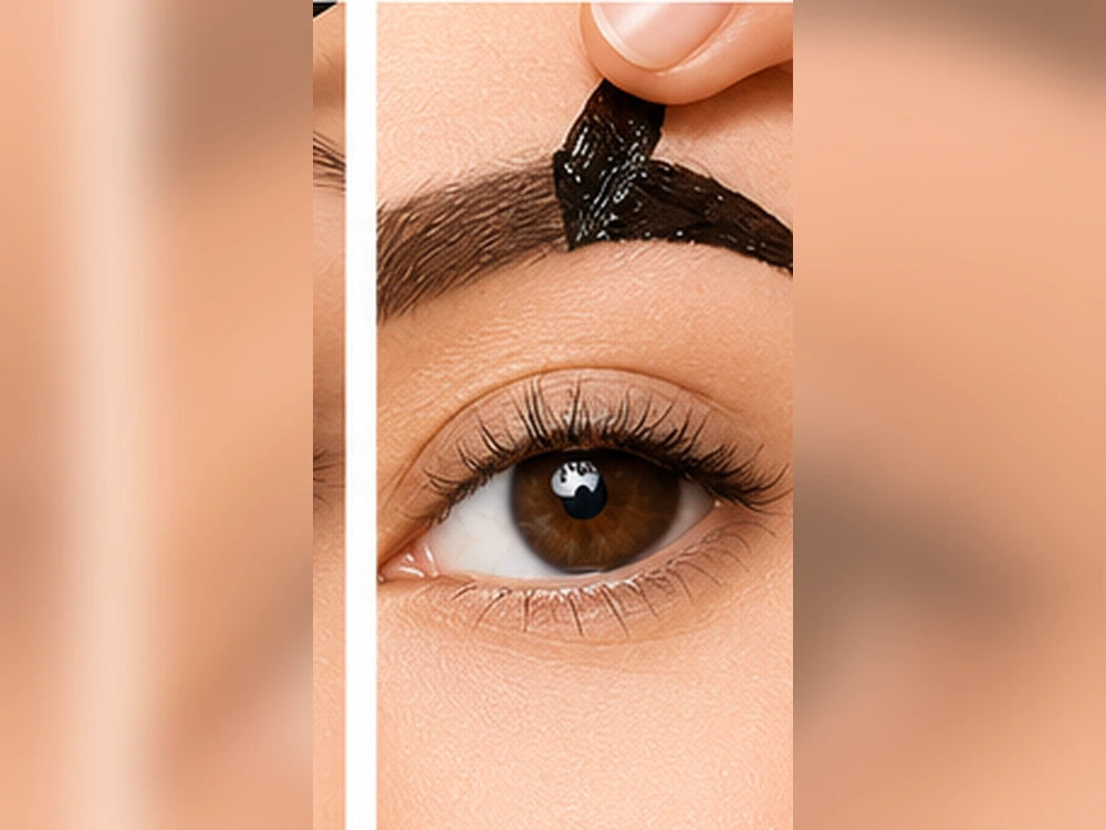 Peeling off truelumi brow tint